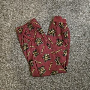 Unisex Harry Potter Hogwarts Fitted Pattern Pajama Pants